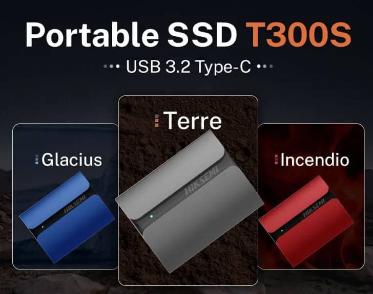 Ổ cứng di động Hiksemi Portable Shield SSD T300S Incendio 1TB USB3.1,Type C Màu Đỏ