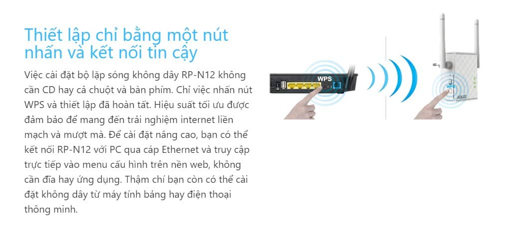 Bộ Mở Rộng Sóng Asus RP-N12