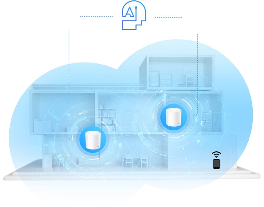 Bộ phát wifi Mesh Tp-Link Deco X20 1 pack WIFI 6 AX1800 3