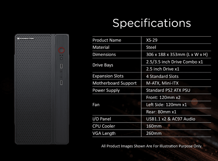 Vỏ case XIGMATEK XS-29 (mATX/Mid Tower/Màu Đen)