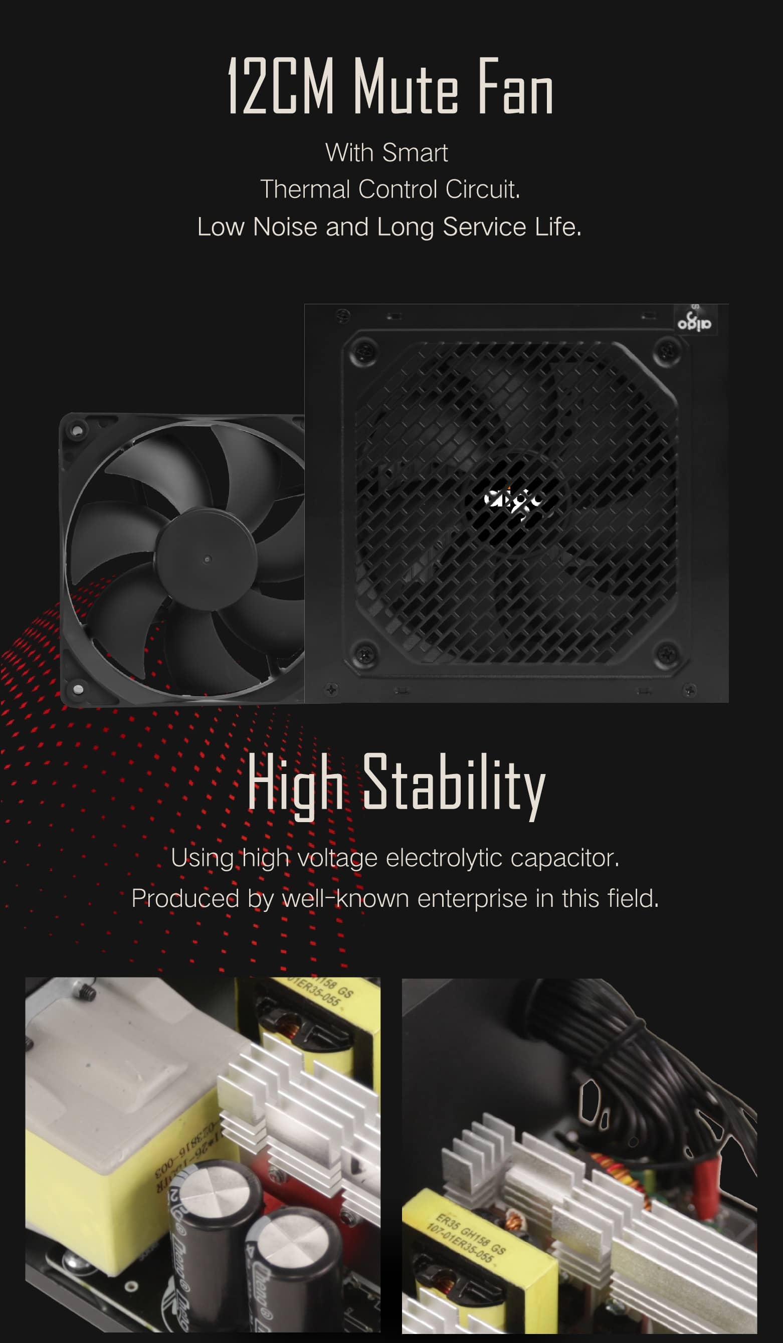 Nguồn máy tính AIGO CK450 PRO - 450W 