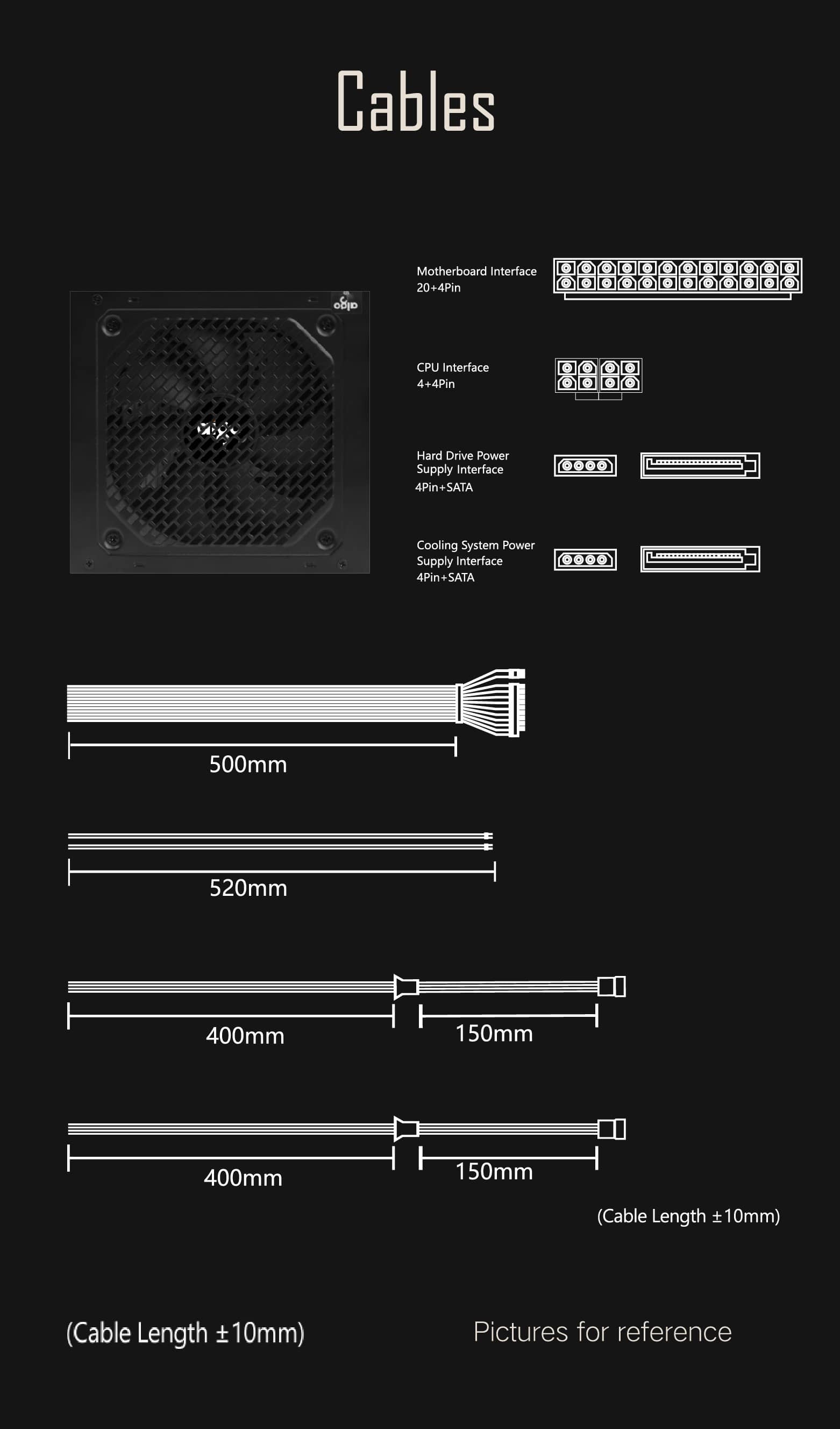 Nguồn máy tính AIGO CK350 PRO - 350W