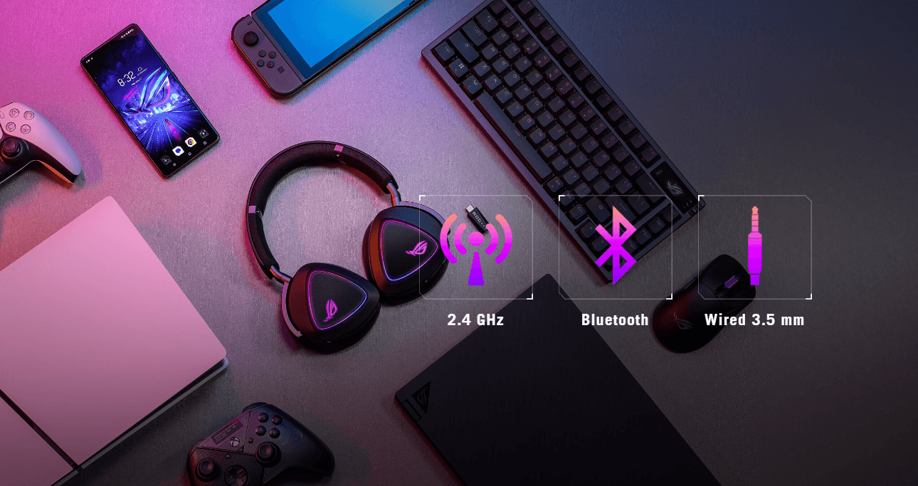 Tai nghe Gaming không dây ASUS ROG Delta II 8