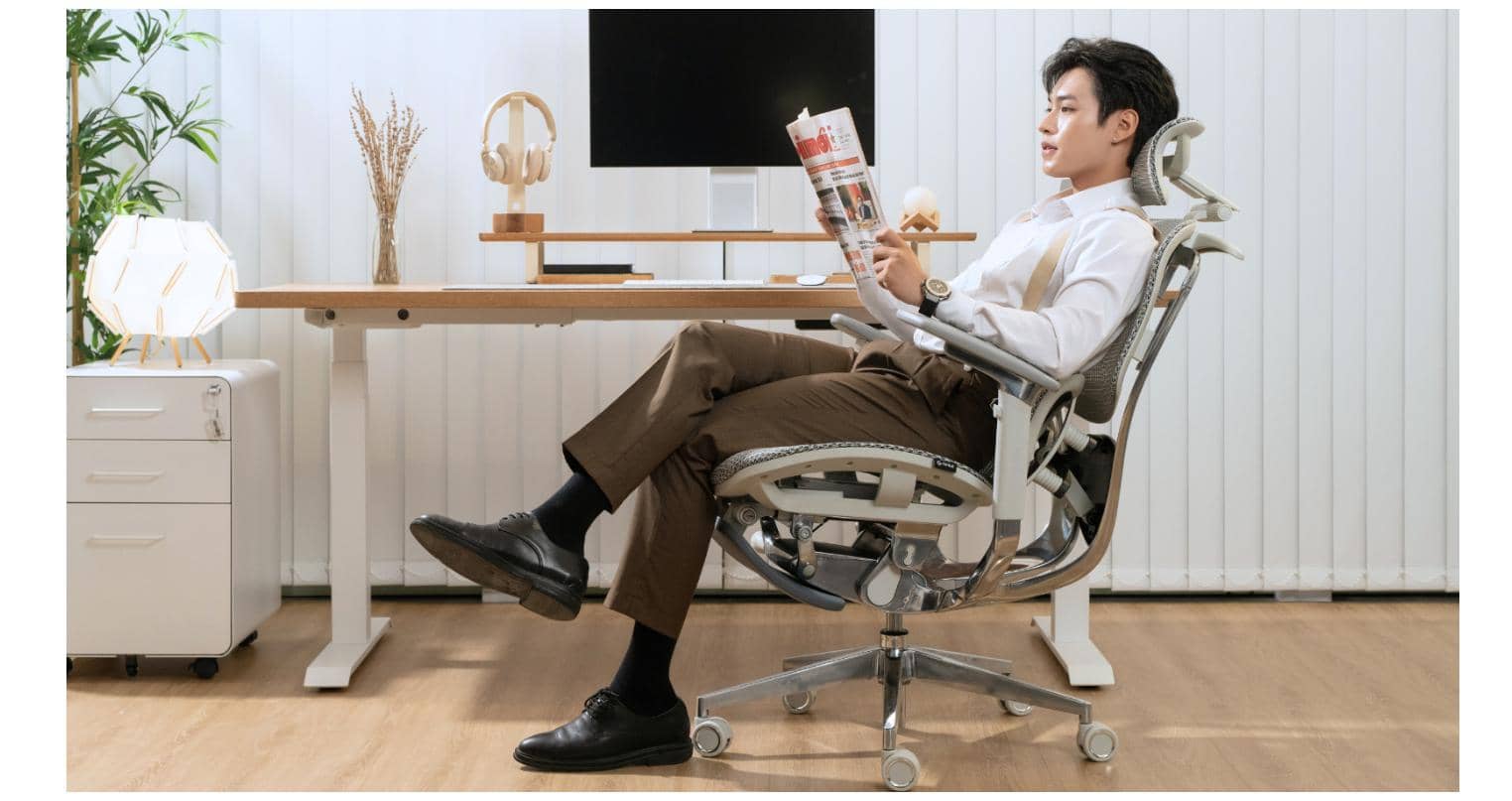 Ghế công thái học GAMI Crom Pro Grey 3