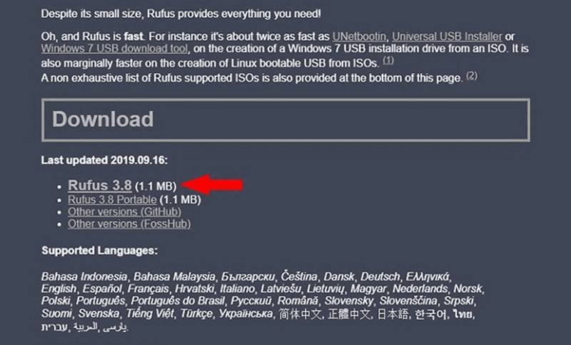 Chuẩn bị USB Boot cứu hộ máy tính bằng Rufus