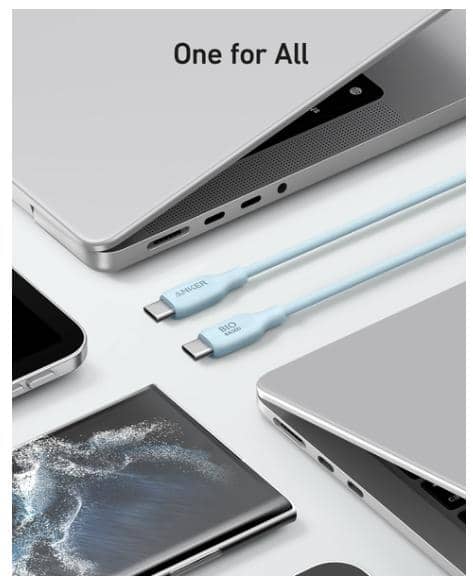 Cáp sạc Anker 544 C-C 0.9m TPE Bio-Based màu đen (black) B2B_A80F1H11 4