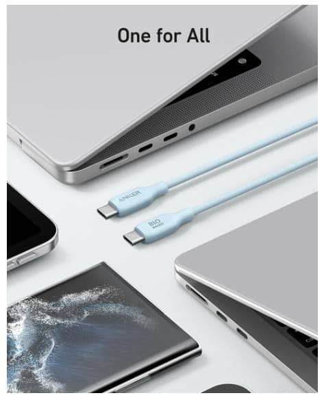 Cáp sạc Anker 544 C-C 1.8m TPE Bio-Based Trắng (White) B2B_A80F2H21 4