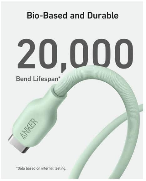 Cáp sạc Anker 544 C-C 1.8m TPE Bio-Based Trắng (White) B2B_A80F2H21