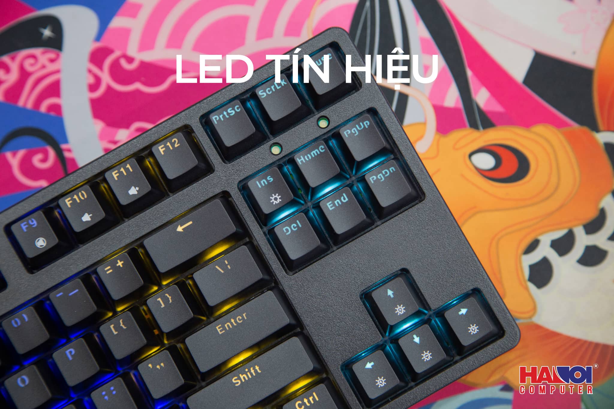 Bàn phím cơ Edra EK387L màu đen