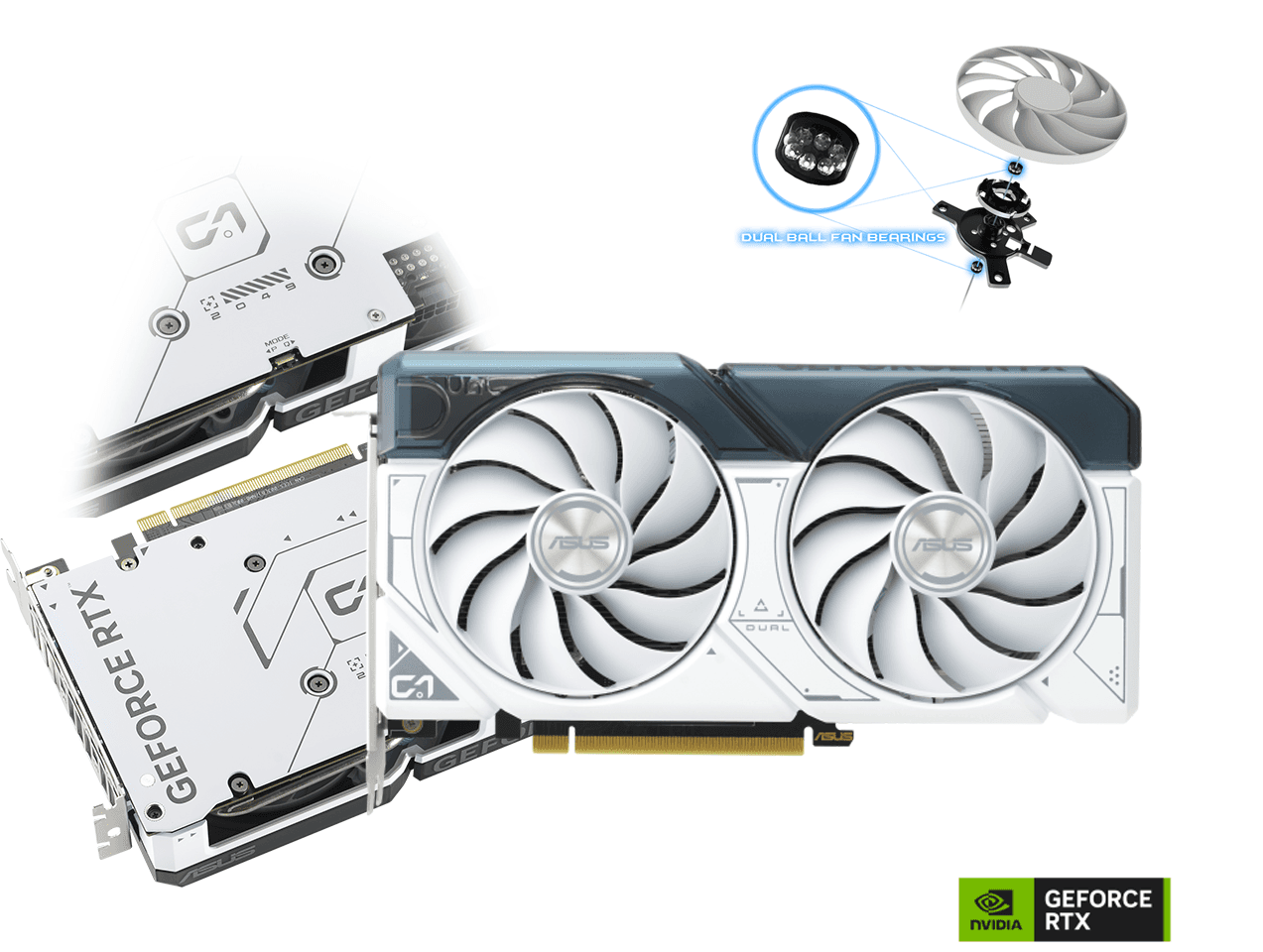 Card màn hình Asus DUAL RTX 4060-O8G-WHITE