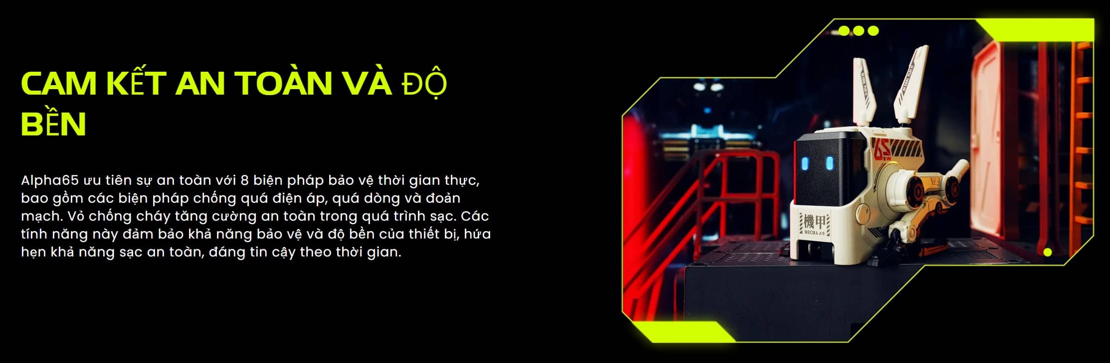 Củ sạc nhanh GravaStar Alpha65