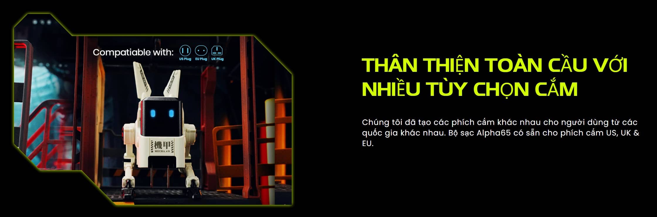 Củ sạc nhanh GravaStar Alpha65