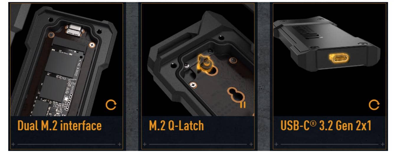 Hộp ổ cứng SSD M2 PCI Express ASUS TUF Gaming A1 2