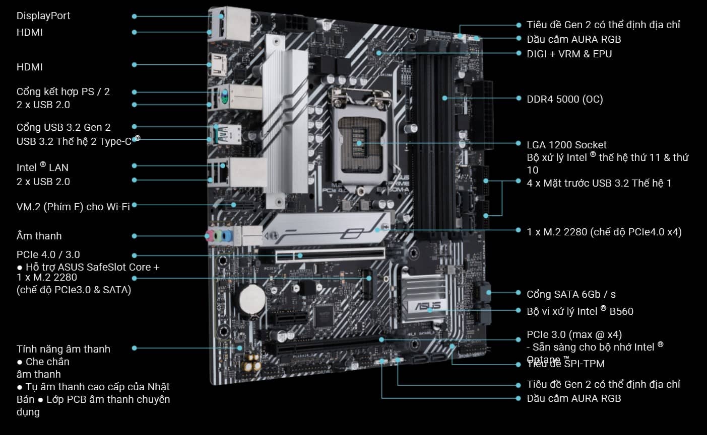 Mainboard ASUS PRIME B560M-A 