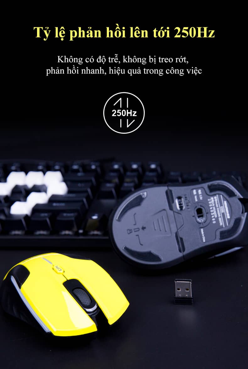 Chuột gaming không dây Newmen E500 5