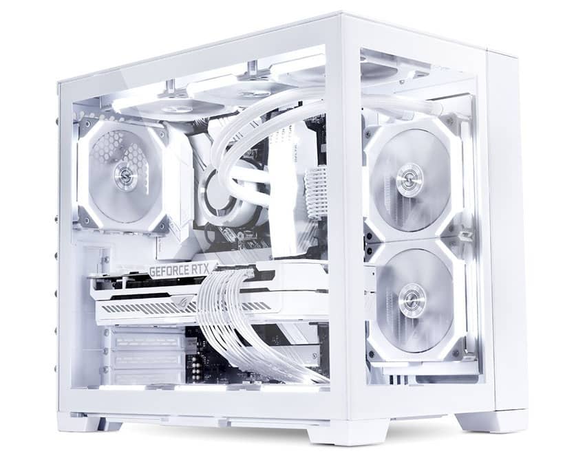 Vỏ case 2 mặt kính trắng