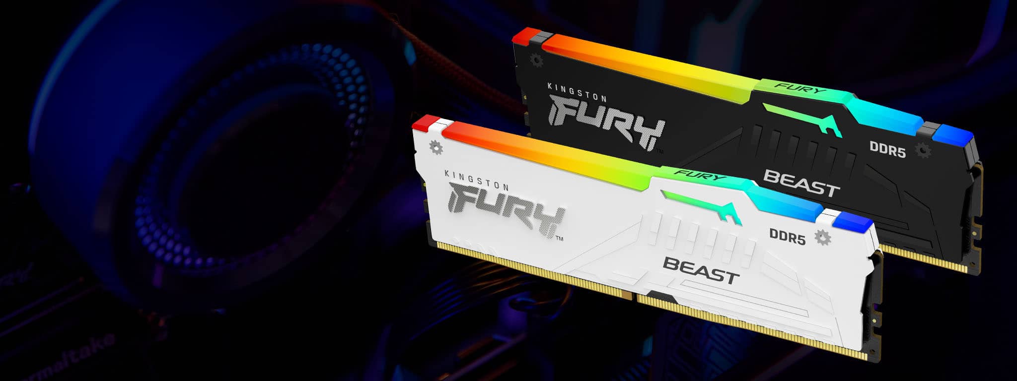 Ram Desktop Kingston Fury Beast RGB ddr5