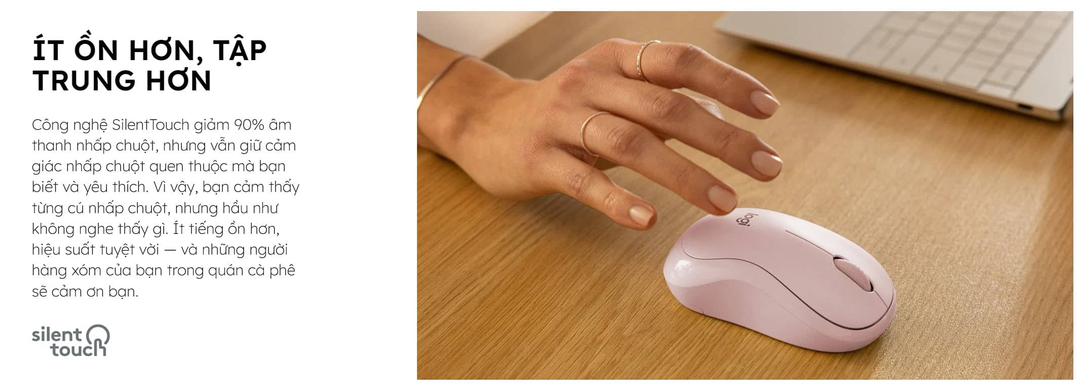 Chuột không dây Logitech M240 Silent