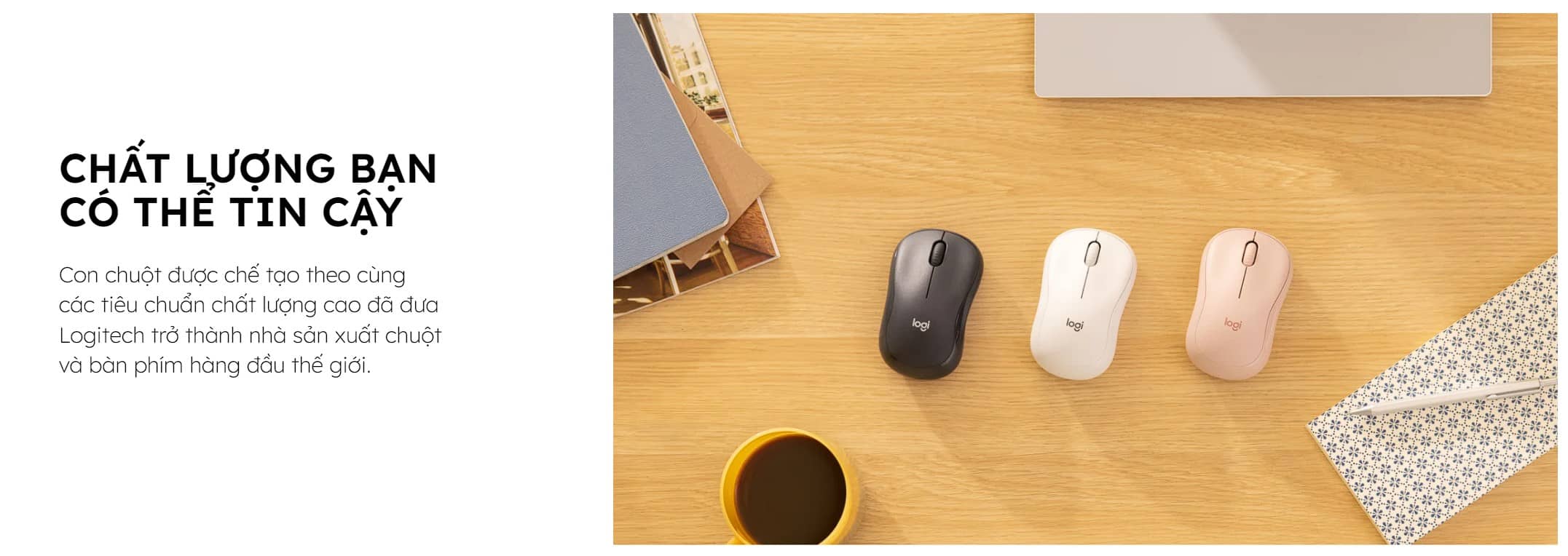 Chuột không dây Logitech M240 Silent