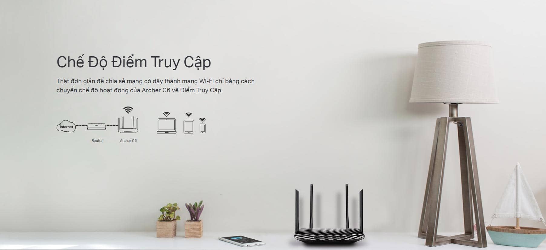 Bộ phát wifi TP-Link Archer C6 V2 Wireless AC1200Mbps