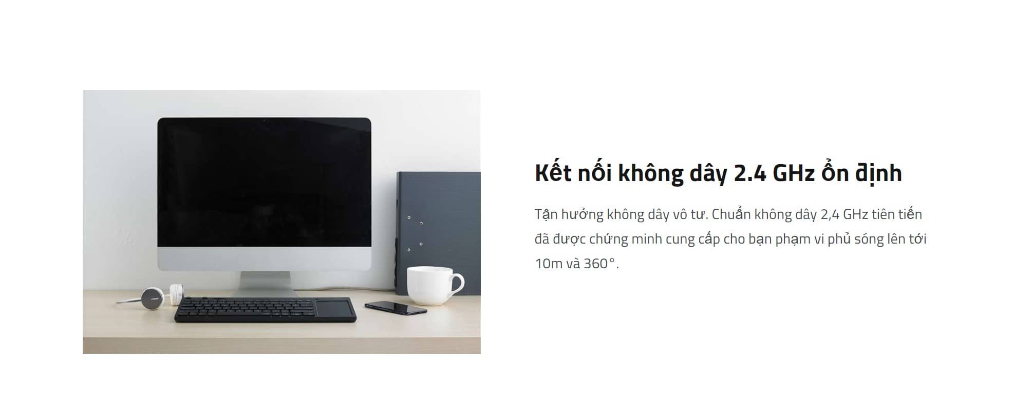 Bàn phím không dây Rapoo K2800 màu đen (USB)