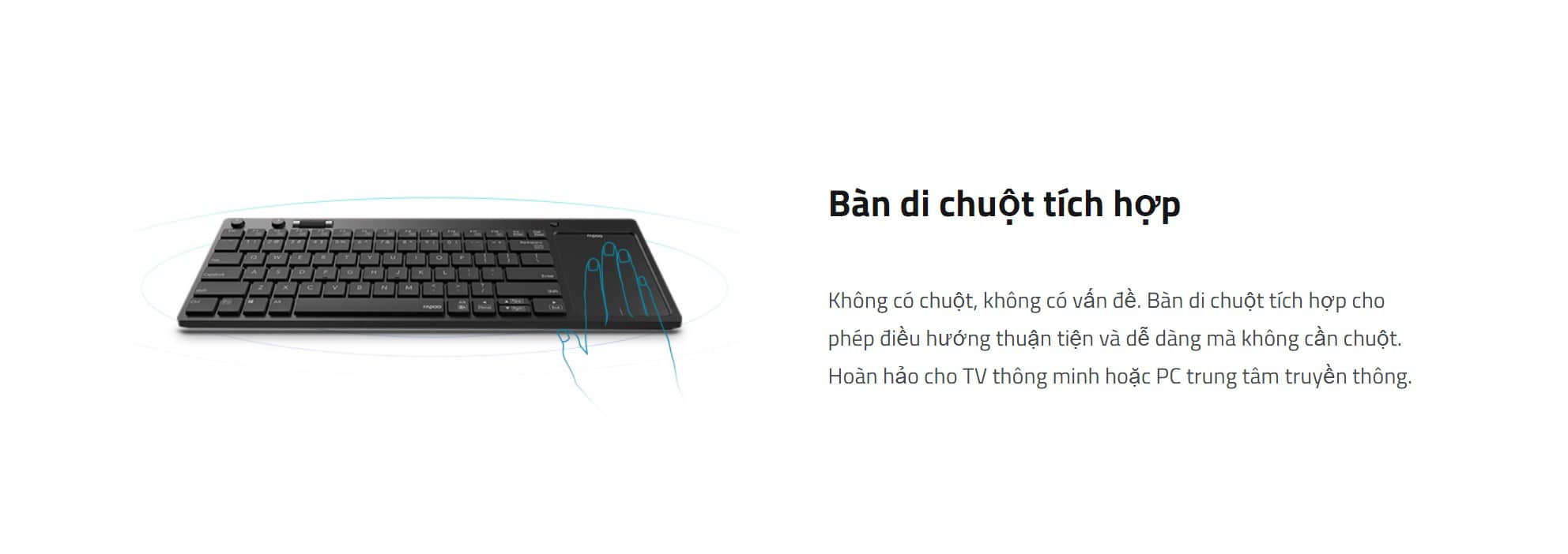 Bàn phím không dây Rapoo K2800 màu đen (USB)