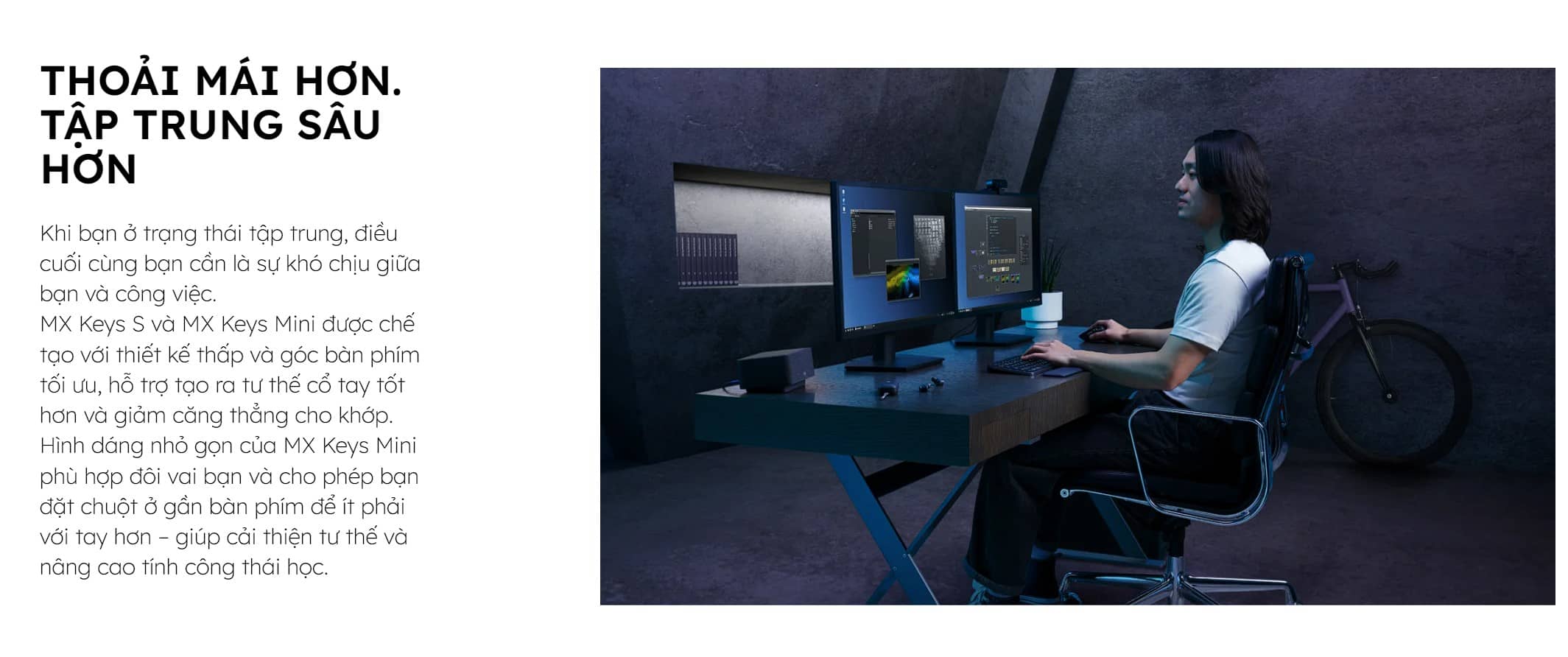 Bàn phím không dây Logitech MX Keys S