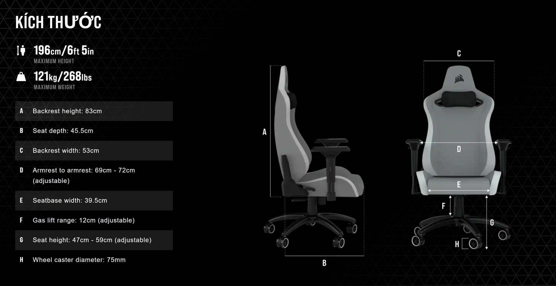 Ghế Game Corsair TC200