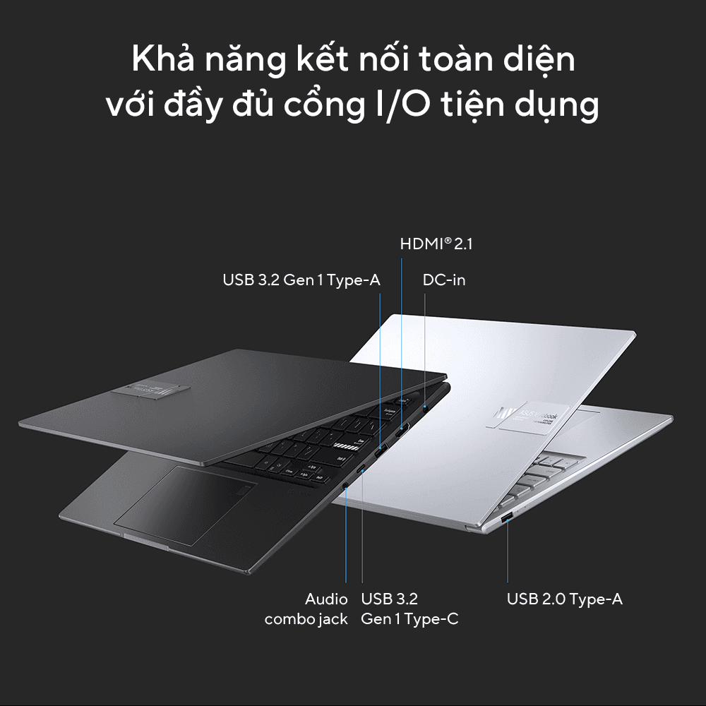Laptop Asus VivoBook 14X OLED K3405ZF-KM184W  (i5 12500H/16GB RAM/512GB SSD/14 2.8K/RTX2050 4GBWin11/Bạc) ảnh 5