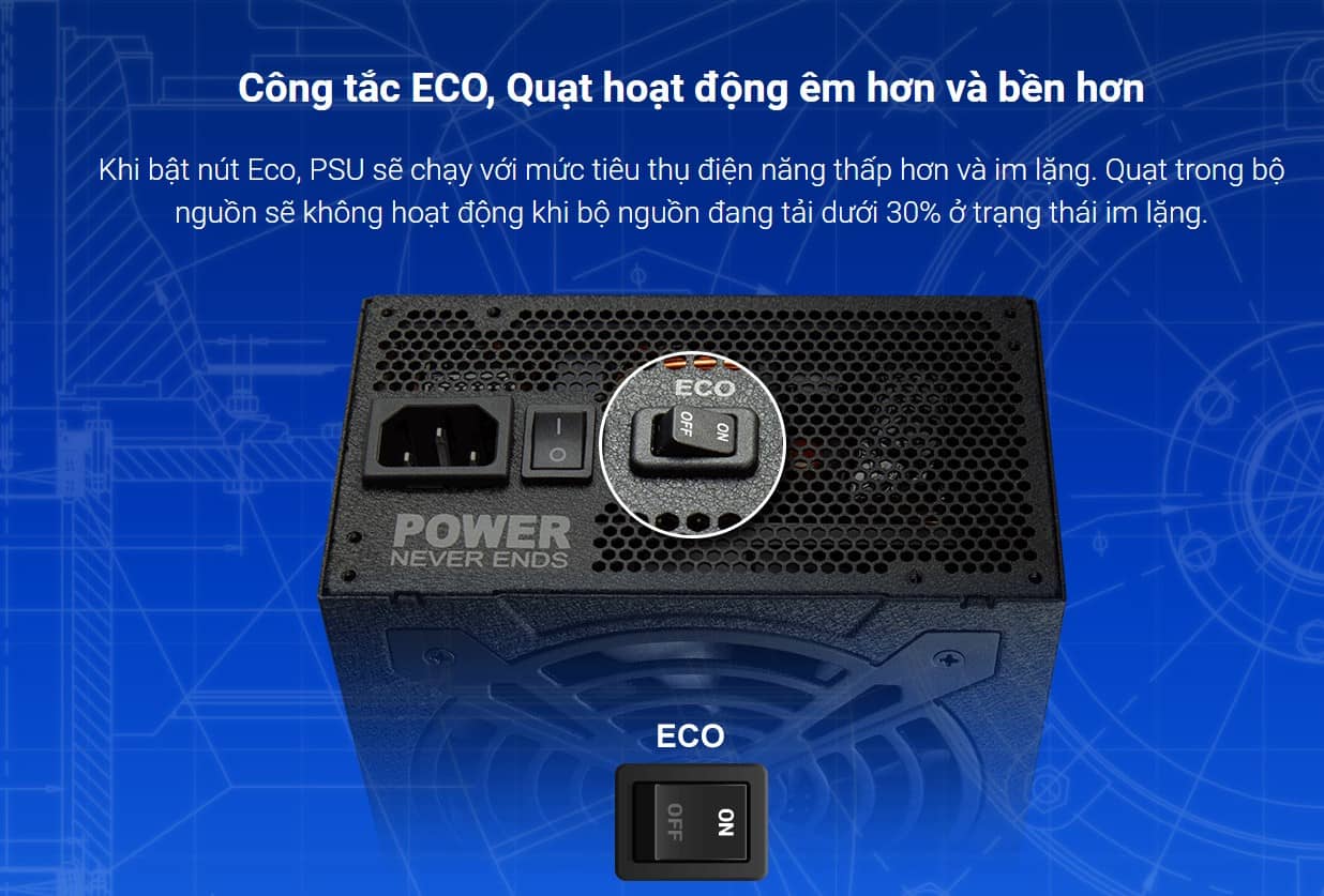 Nguồn FSP Power Supply HYDRO G PRO Series Model HG2-750 Active PFC (80 Plus Gold/Full Modular/Màu Đen)