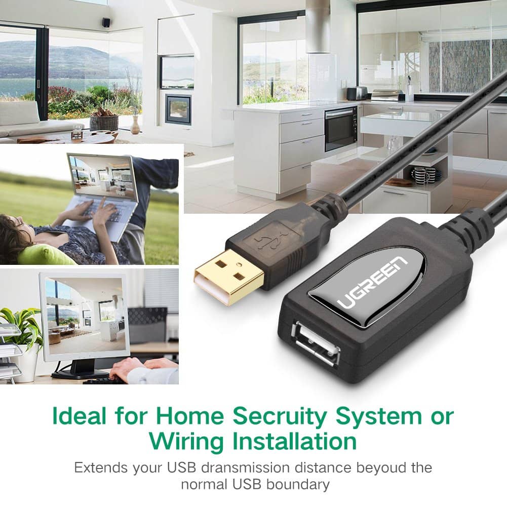 Cáp USB 2.0 nối dài 20m Ugreen UG-10324 có chíp khuếch đại