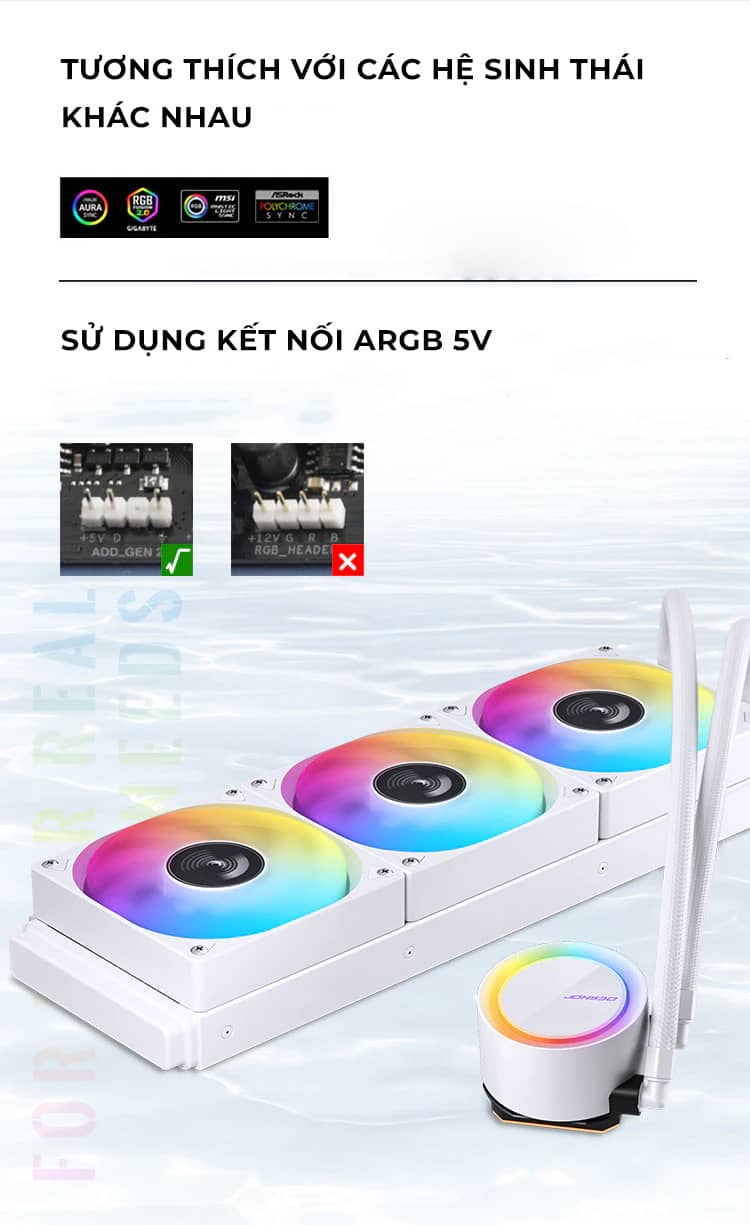 Tản nhiệt nước AIO Jonsbo TG-360 ARGB White