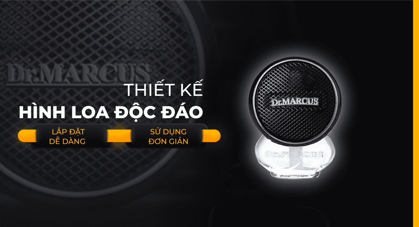 Nước hoa kẹp cửa gió DR.MARCUS SPEAKER 8ml - Hương New Car 