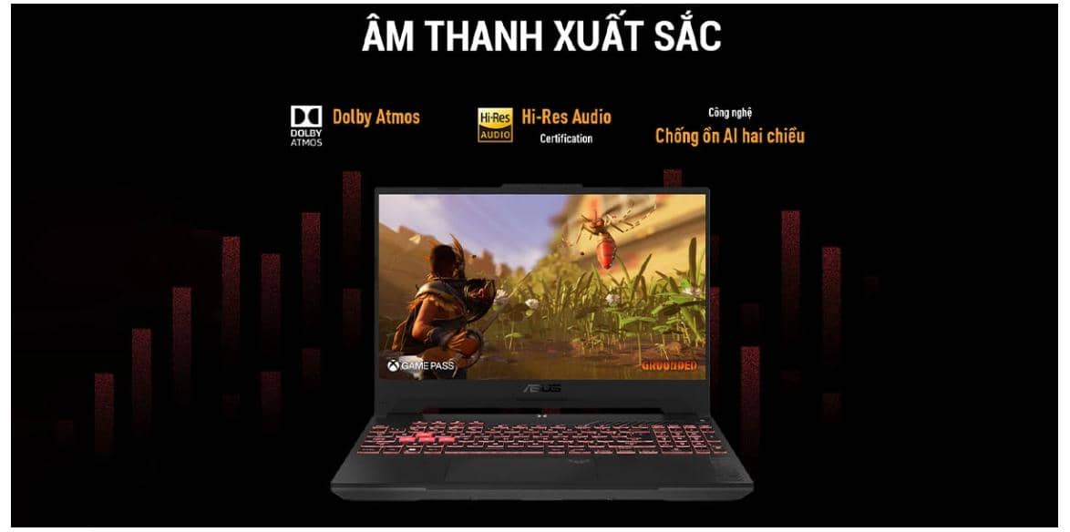 Laptop Asus Gaming TUF FA507UV-LP090W (R9 8945H/16GB RAM/512GB SSD/15.6 FHD 144hz/RTX4060 8GB/Win11/Xám) ảnh 5