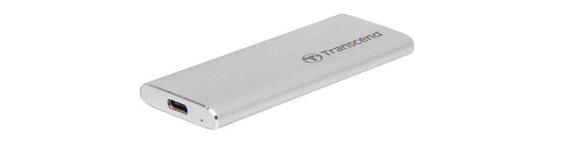 Ổ cứng di động Transcend SSD 500GB USB 3.1 Gen 2, Type C - TS500GESD270C, màu đen, nút sao lưu 1 chạm 2
