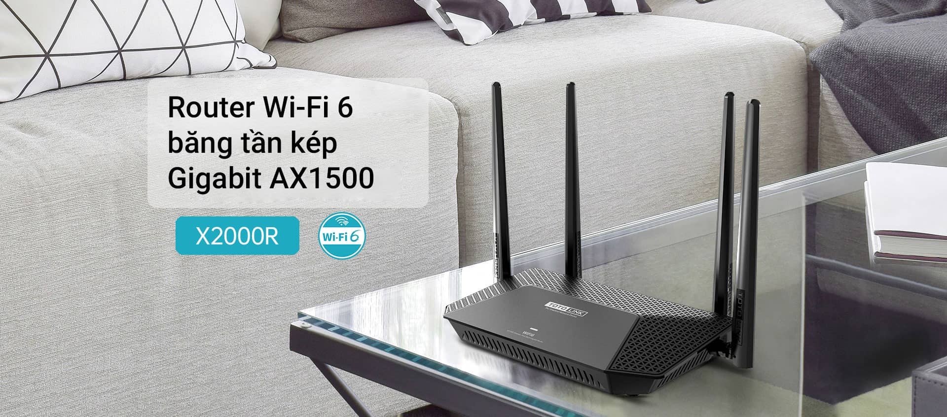 Bộ Phát Wifi Totolink X2000R V2 Wifi 6 Chuẩn AX1500