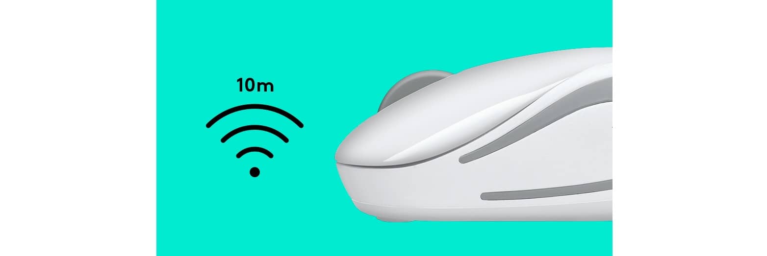 Chuột không dây Logitech M187 Wireless Black có kết nối không dây tiên tiến