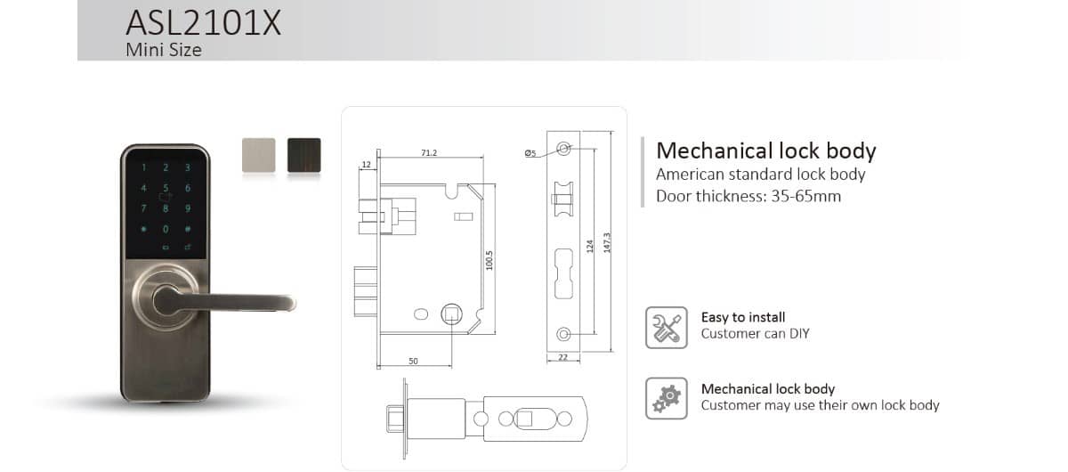 Khóa cửa thông minh Dahua DHI-ASL2101S 1