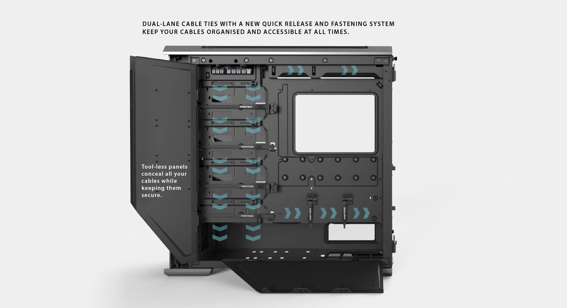  Phanteks Enthoo Evolv X ATX Case, Tempered Glass Window - Anthracite Grey giới thiệu 11