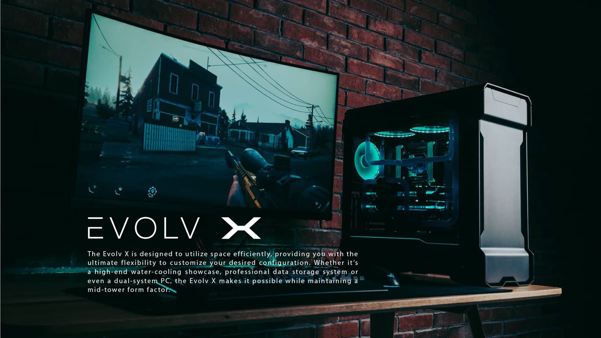  Phanteks Enthoo Evolv X ATX Case, Tempered Glass Window - Anthracite Grey giới thiệu 3