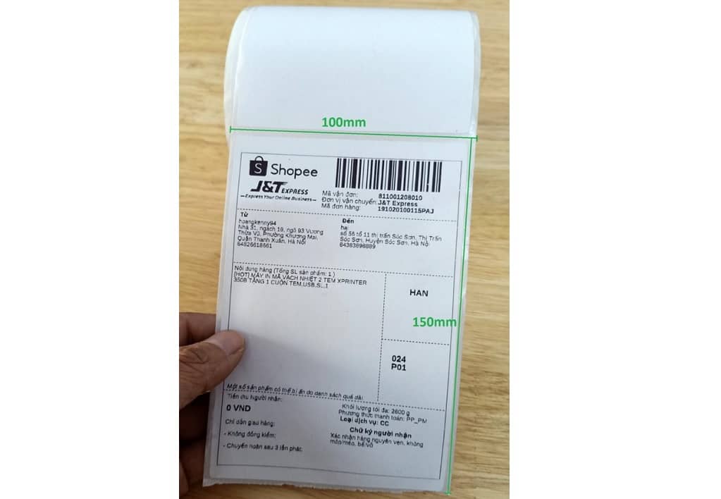 Decal thường 100 x150 x50m