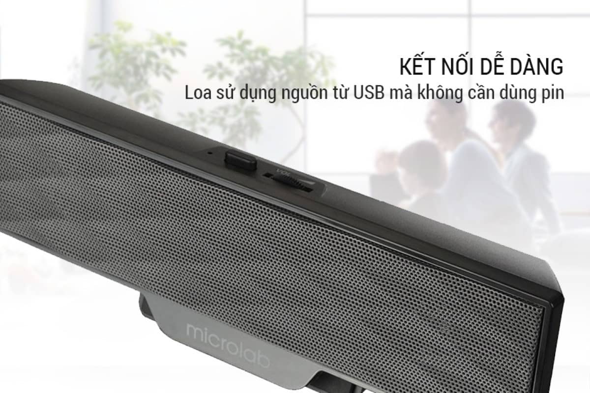 Loa vi tính Microlab B51, Soundbar 2.0, nguồn USB 1