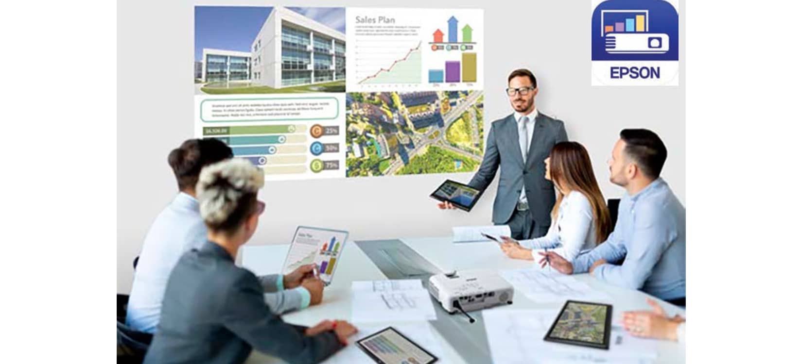 Tiện lợi Máy chiếu Epson EB-X51