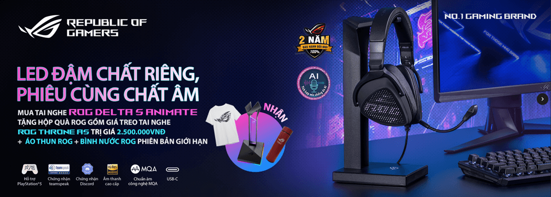 Tai nghe ASUS ROG DELTA S ANIMATE