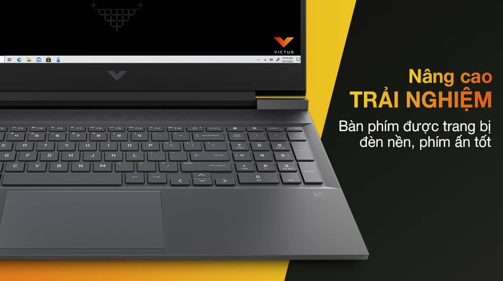 HP laptop Victus 16 - Bàn phím và rê chuột cực chất