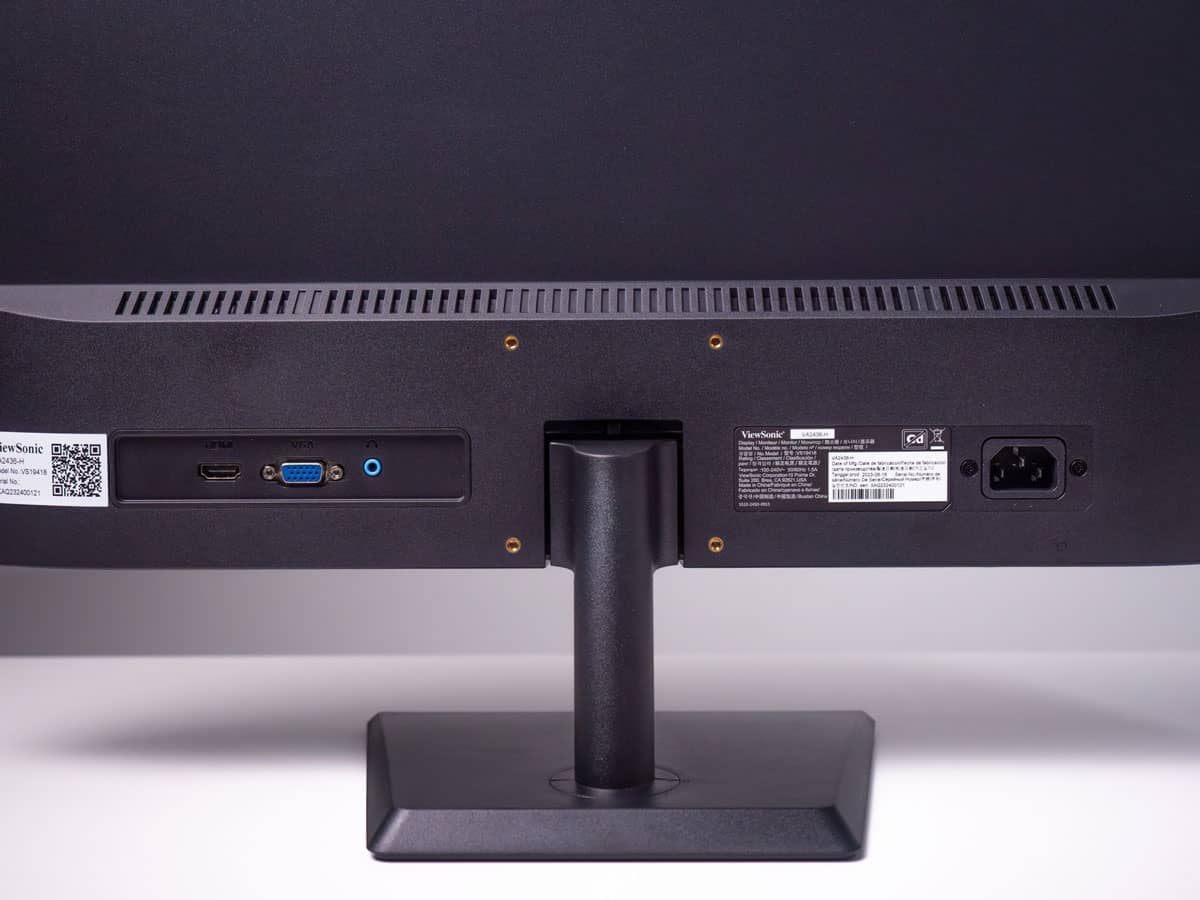 Cổng kết nối của Viewsonic VA2436-H 