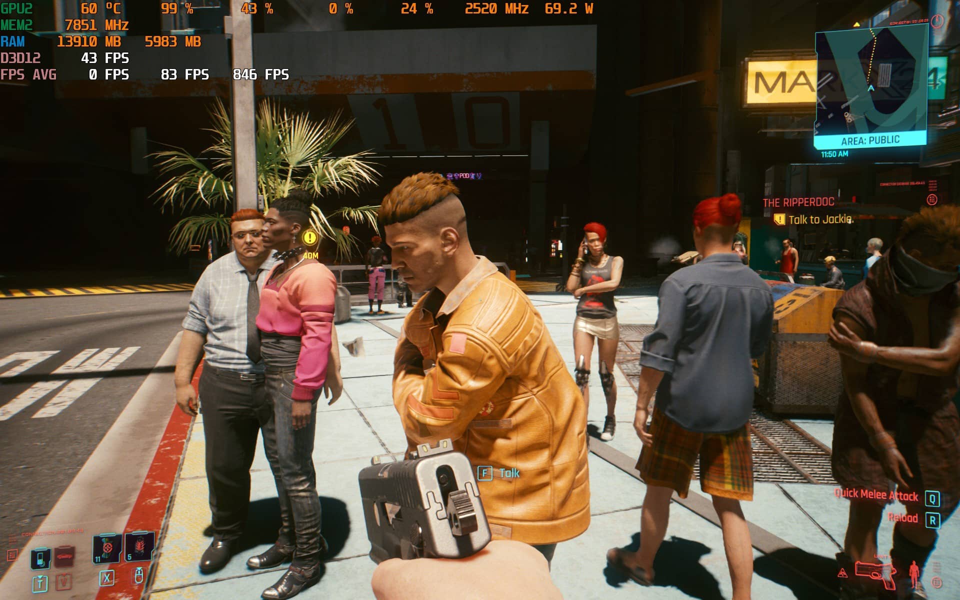 Màn hình hiển thị luôn ghi nhận FPS ở mức cực kỳ ấn tượng, duy trì ổn định từ 60-65 FPS