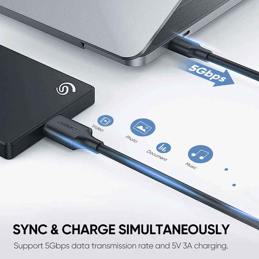 Cáp chuyển đổi USB Type-C to Micro USB 3.0