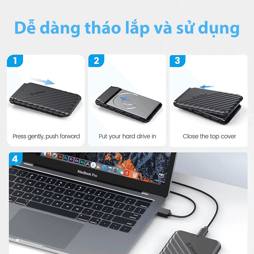 Hộp đựng ổ cứng 2.5 inch ORICO 25PW1-U3-BK 