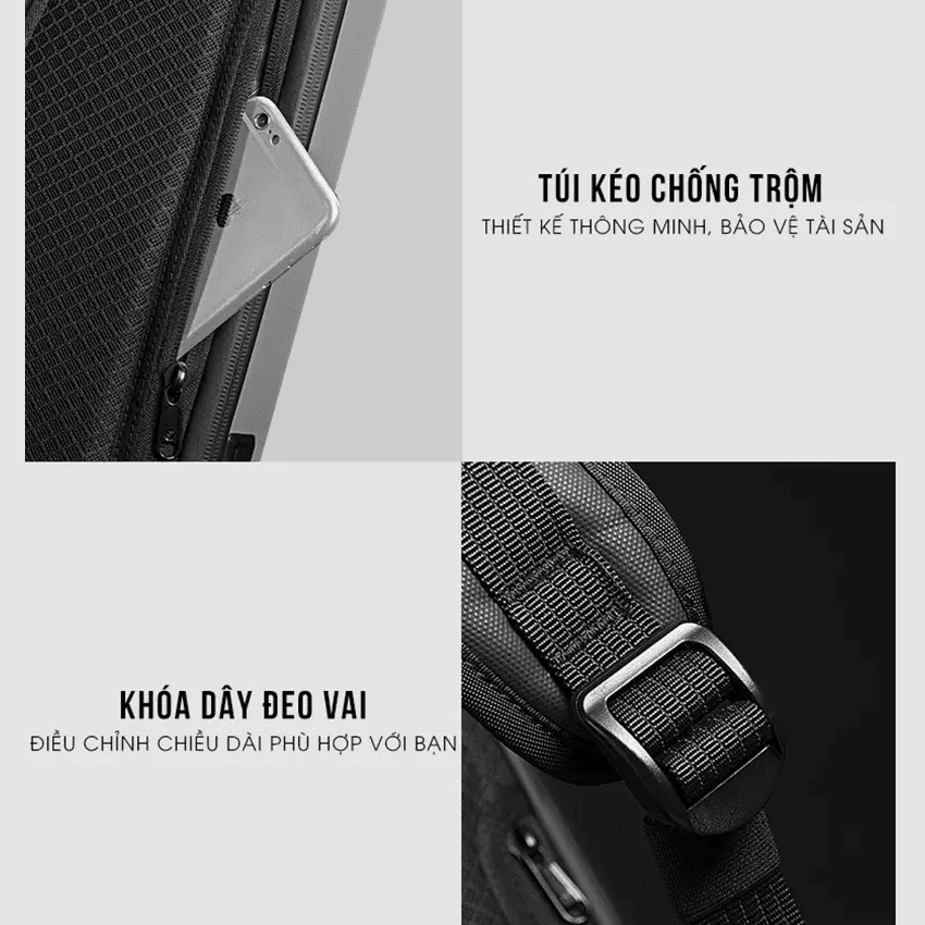 Balo Laptop Nam Chống Trộm Bange BG-22201
